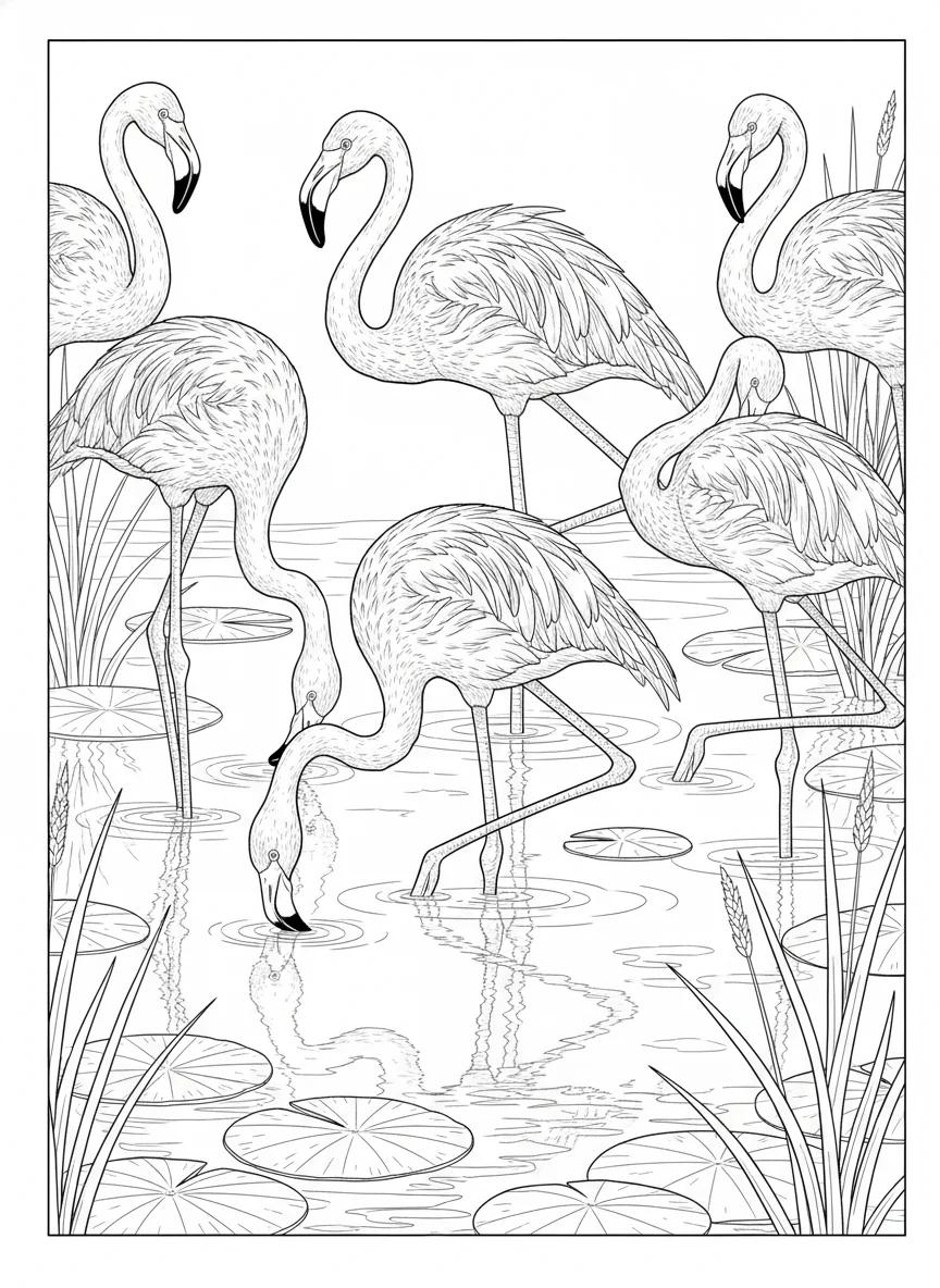 Florida: Wildlife & Iconic Landscapes Adult Coloring Book - Page 4