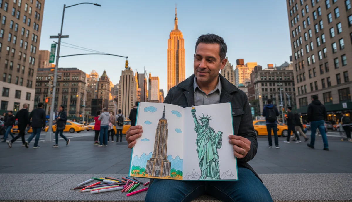 Color Every State destination coloring books featuring iconic American landmarks