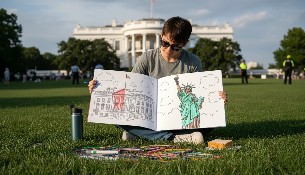 Adult coloring artist working on intricate state illustrations for Color Every State